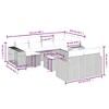 vidaXL Garden Sofa Set Grey - 4 of 4