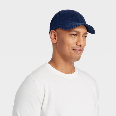 Men's Cotton Washed Baseball Hat - Goodfellow & Co Navy Blue - image 2