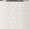 Saturday Knight Ltd Geo Embossed Pattern Bath Toothbrush Holder - 4.24x2.67x4.18", Natural - 3 of 3
