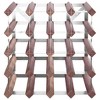 vidaXL Solid Pine Wood & Galvanized Steel Wine Rack, 20-Bottle Capacity, Rustic Design, Brown, Ideal for Kitchen, Living or Dining Room - 4 of 4