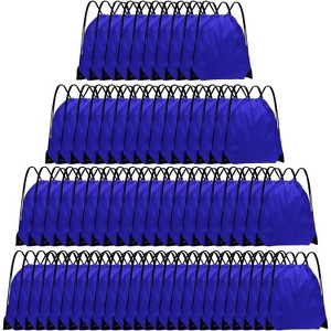 Bulk Drawstring Bags for Party Favors, Lightweight Sackpacks for Gym, School Events, Team Sports & Giveaways - 1 of 4
