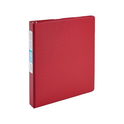 1" Staples Standard Binder with D-Rings Burgundy 976153