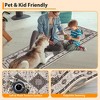 Machine Washable Area Rugs Vintage Printed Living Room Rugs with Non-Slip Backing, Soft Low Pile Floor Carpet - 3 of 4