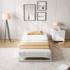 Low Bed Frame Full Size, 6-Inch Heavy Duty Metal Platform, No Box Spring Required, Noise-Free, Non-Slip, Easy Assembly, White - 4 of 4