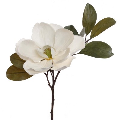 Floral Home 23" White Magnolia Spray - 12-Piece