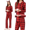 INSPIRE CHIC Men's Sleepwear Long Sleeve Button Down Plaid Family Pajamas Set - 4 of 4