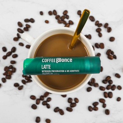 @Once Coffee Latte Espresso Roast Single Serve Nitro Coffee Cartridges - 96g/6ct