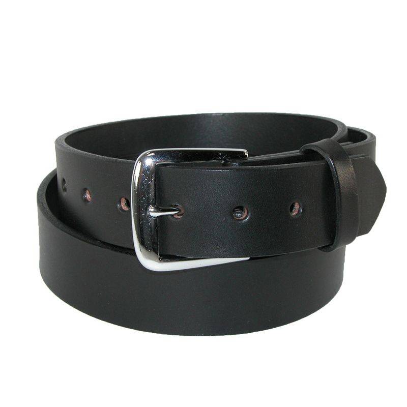 Boston Leather Men's Big & Tall Leather 1 1/2 Inch Bridle Belt, 1 of 3