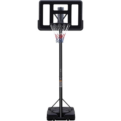 For Teens basketball hoop , Height Adjustable stand 7.5ft - 10ft with 44 Inch Backboard and Wheels, Portable Basketball Hoop
