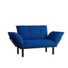 CAVINAS Loveseat Sofa with Sleek Metal Legs, Upholstered 2-Seater Sofa, Modern Futon Couch for Small Apartments, Bedrooms, Cozy Living Rooms - 3 of 4