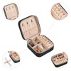 Unique Bargains Travel Women Girls Teen Birthday Gifts Small Portable Plush Velvet Jewelry Organizer Case - 3 of 4