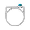 Silpada 'Silver Lining' Sterling Silver Compressed Teal Turquoise Ring - 3 of 4