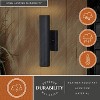 VAXCEL Chiasso Aluminum Integrated LED Black Contemporary Outdoor Wall Lantern with Up Down Lighting - 2 of 4