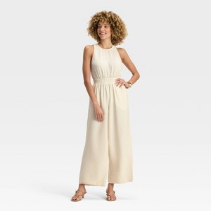 Women's Modern Gauze Jumpsuit - A New Day™ - 1 of 3