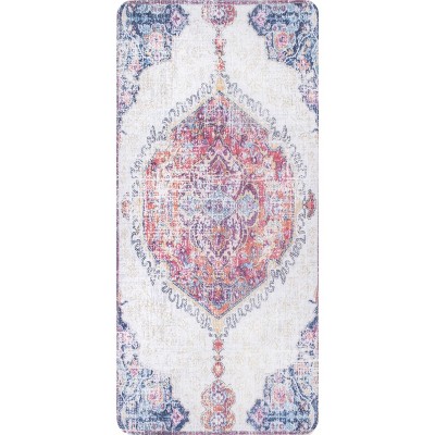 Nuloom Vintage Medallion Anti Fatigue Kitchen or Laundry Room Comfort Indoor Mat