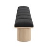 Meridian Furniture,Pavilion Black Boucle Fabric Bench - 3 of 4