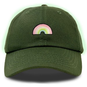 Dalix Robot Embroidered Glow in the Dark Retro Dad Hat Cotton Baseball Cap Adjustable Mens - 1 of 4