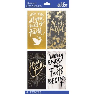 Sticko Tiny Stickers - Faith Inspiration, 10pcs