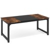 Resenkos Computer Desk, Gaming Desk,Simple Conference Table, Rectangular Meeting Table Computer Desk,Gray - 4 of 4