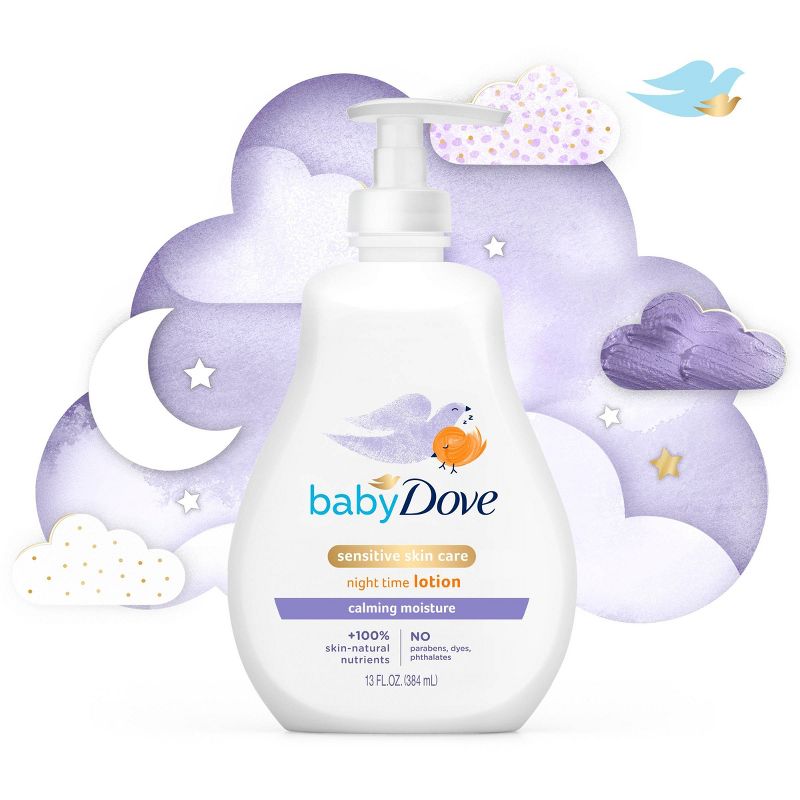 Baby Dove Calming Nights Warm Milk &#38; Chamomile Calming Scent Night Time Lotion - 13 fl oz, 5 of 11