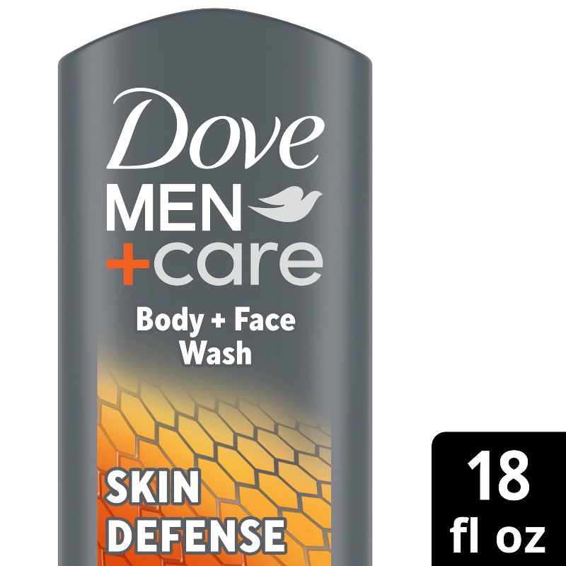 Dove Men+Care Skin Defense Antibacterial Body Wash Soap - 18 fl oz, 1 of 7