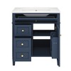 FONTOI 30 Inch Bathroom Vanity with Sink Freestanding Bathroom Storage Cabinet with Tip Out Drawer for Bathroom, 30"*18.3"*33.8" - 4 of 4
