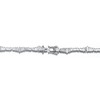 Rhodium Tennis Bracelet with Clear Cubic Zirconia, combining a sleek rhodium finish with dazzling, clear stones for a sophisticated and sparkling look - 3 of 3