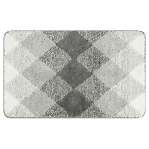 Unique Bargains Geometric Pattern Soft Absorbent Comfortable Non-Slip Rug - 1 of 4