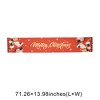 Unique Bargains Christmas Table Runner Santa Claus Angel Polyester Red 71x14 Inch 1 Pc - 3 of 4
