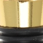 red, white, gold tone