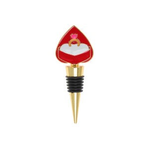 Unique Bargains Bottle Stoppers Creative Heart Zinc Alloy PTR 4.06"x1.57"x0.79" 1 Pc - 1 of 3