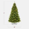 Pre-Lit Cedar Cypress Christmas Tree w/Twinkling Lights, Lighted Artificial Holiday Décor, White & Multicolored LEDs - 2 of 4