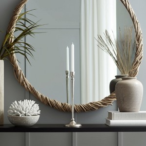 Modern Aluminum Taper Candle Holder - Sleek Decorative Metal Pillar Stand for Stylish Home Decor - 1 of 4