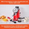 IMUSA 4 Cup Espresso Cappuccino Maker: Red, 800W, Frothing Wand, Removable Drip Tray, Ground Espresso, Manual Operation - 3 of 4