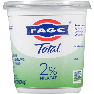 FAGE Total 2% Milkfat Plain Greek Yogurt - 35.3oz