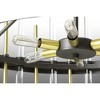Progress Lighting Blakely 6-Light Linear Chandelier, Graphite Finish, Open Linear Form, Satin Brass Accents - 3 of 4