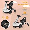 Costway 6V Kids Ride On Drift Car Electric Drifting Go Kart for Kids with 360° Spin Dark/Pink/Red/White - 3 of 4
