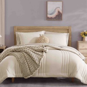 BAGOKIE 7 Pieces Bed in a Bag Comforter Set for All Season - 1 of 4