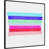 30" x 30" Linear Illusions II by Christine Essue Framed Canvas Wall Art Print - Amanti Art: Modern Style, Polystyrene Frame, Lithograph Medium - 2 of 4