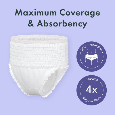 Rael Organic Disposable Period Underwear - L/XL - 5ct
