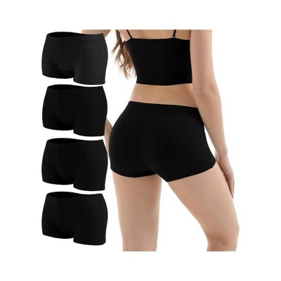 TIME HOLLOW Black Cotton Full Coverage Underwear