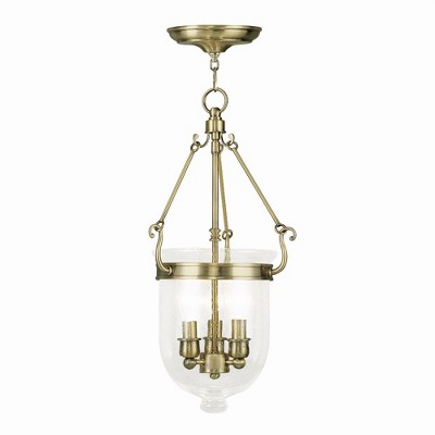Livex Lighting Jefferson 3 - Light Chandelier in  Antique Brass