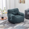 Airsurfer Plush Teddy Bean Bag Armchair - Oversized Cozy Lazy Sofa Chair with High-Density Foam, Ergonomic Sofa for Living Room, Bedroom - 2 of 4