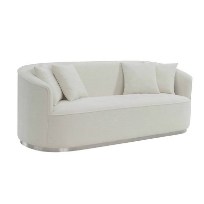 Acme Furniture WINDAN SOFA ベージュ ACME Jayceon Contemporary Couch: Tufted Fabric Sofa with 5