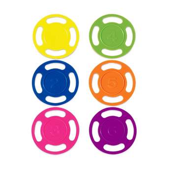 Swim Central 6ct Swimming Pool Dive Disks 4" - Vibrantly Colored