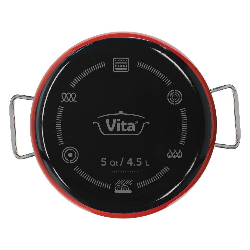 Vita® 5-Qt. Enamel-on-Steel Covered Casserole, 4 of 6