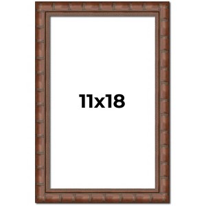 PosterPalooza | 11x18 Modern Bamboo Picture Frame, UV Acrylic, 5 Finishes - 1 of 4