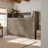 Merax Space-Saving Twin XL Murphy Bed with Desk, LED Light, and USB Charging Station - 3 of 4