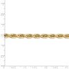 Black Bow Jewelry 5.5mm, 14k Yellow Gold, Diamond Cut Solid Rope Chain Bracelet - 4 of 4