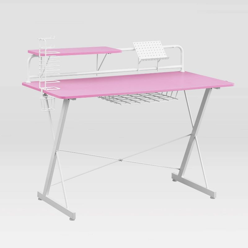 TS 200 Carbon Computer Gaming Desk Pink - Techni Sport, 5 of 9